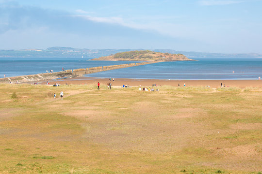Cramond Foreshore Promenade Edinburgh Scotland Landscape Panorama 