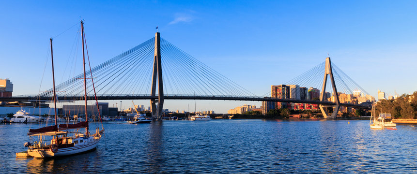 Sydney Anzac Bridge, Glebe, Australia