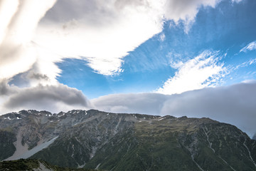マウントクック国立公園のフッカーバレートラック