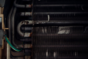 Cleaning air conditioner by water for clean a dust