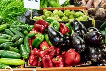 Colourful Vegetables for sale at the Markets