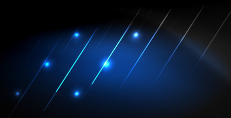 Neon color abstract lines