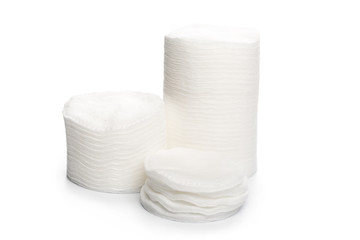 Cotton swabs isolated on a white background