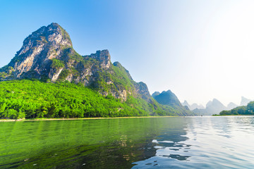 Landscape jiatianxia guilin, lijiang river on the mountain.The landscape of near guilin, yangshuo...