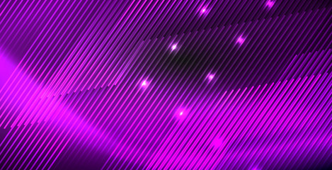 Neon color abstract lines