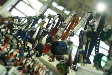 Fototapeta premium fashionable steam punk goggles accessories collection