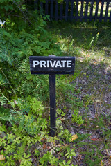 private sign
