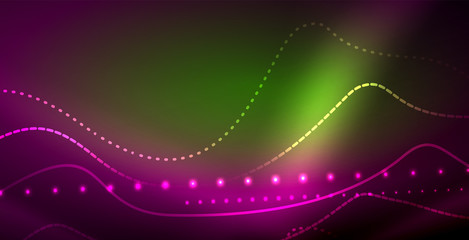 Neon lines shiny glowing background