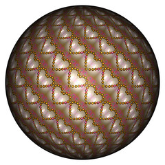 3D Bild - Kugel - Textur - transparenter Background