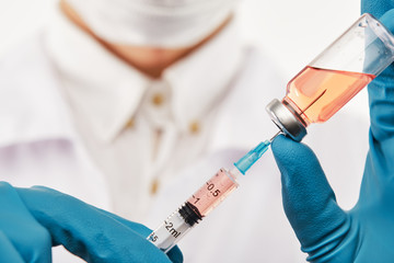 Syringe and medicine