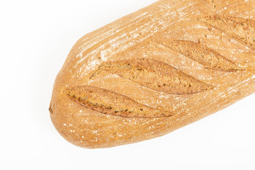 Chrono Healthy Bread Isolated Above White Background