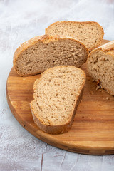 Whole Chrono Bread Isolated Above White Background