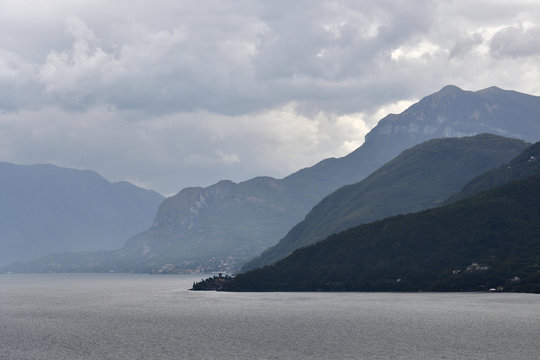 View of Santa Maria Rezzonico from Piona