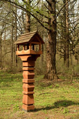 squirrel feeder in the park