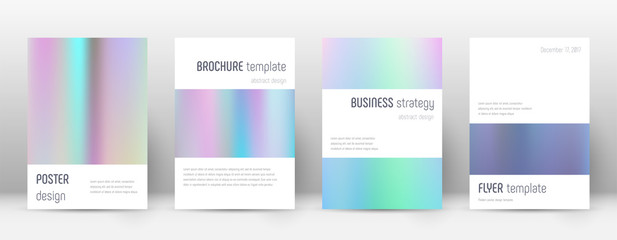 Fototapeta premium Flyer layout. Minimalistic memorable template for 