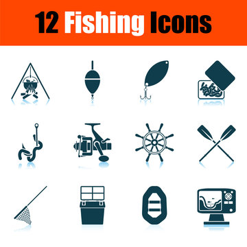 Fishing Icon Set