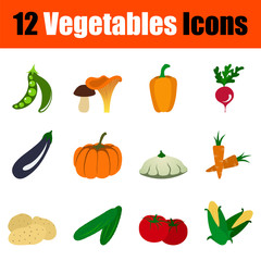 Set of Vegetables Icons