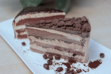 Chocolate cake with a memorable taste