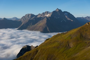 Ansbacher Hütte vor Hohem Riffler