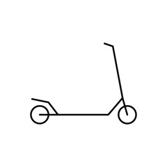 Kick scooter line icon. linear style sign for mobile concept and web design. Children scooter outline vector icon