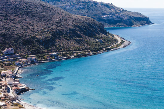 Greek coastline on Peloponnese