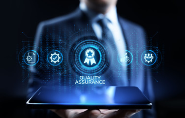 Quality assurance, Guarantee, Standards, ISO certification and standardization concept.