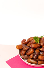 Dates fruits,with mint for Ramadan
