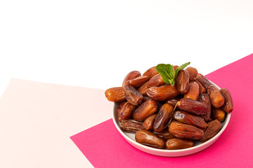 Dates fruits,with mint for Ramadan