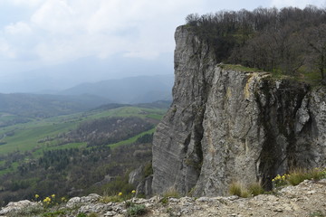 Outdoor and trekking in nature, italian hills 