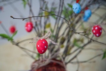 easter tree, home decoration for easter