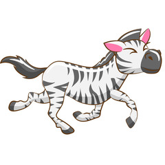 zebra cartoon vector graphic