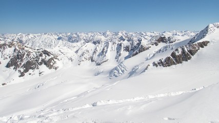 beautiful skitouring spring season in otztal alps