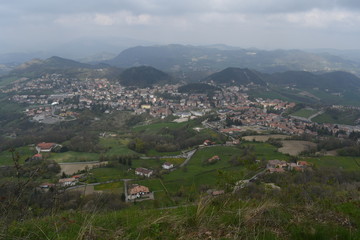 Outdoor and trekking in nature, italian hills 