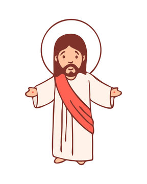 Jesus Christ digital cartoon