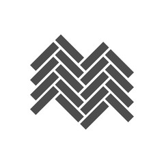 parquet floor vector icon for web, mobile and user interface design. parquet floor flat icon isolated on white background