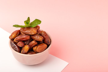 Dates fruits,with mint for Ramadan