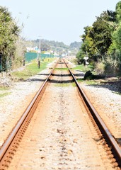 Railway system - view ot the next desitination