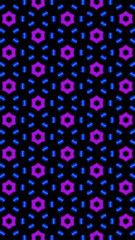 Ornate geometric pattern and abstract colored background