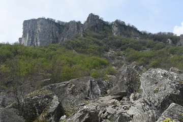 Outdoor and trekking in nature, italian hills 