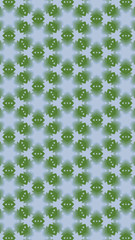 Ornate geometric pattern and abstract colored background