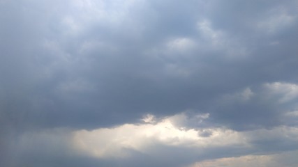 Blue sky and white clouds. Landscape and landscape. Nature. Sky. Desktop. Wallpapers