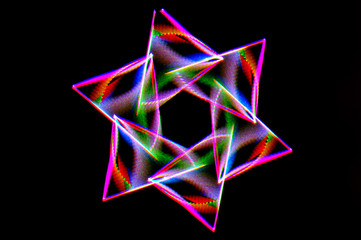 Abstract background with star