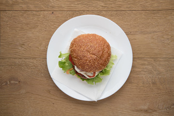 Hamburger plate