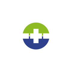 Obraz premium Medical and health care logo design vector template