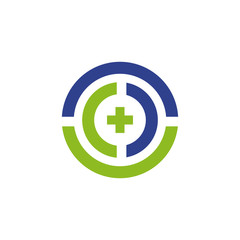 Obraz premium Medical and health care logo design vector template