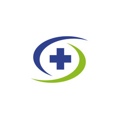 Medical and health care logo design vector template