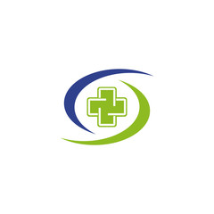 Medical and health care logo design vector template
