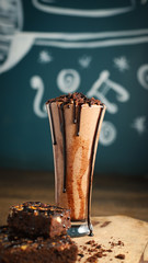 Chocolate sizzling brownie Shake