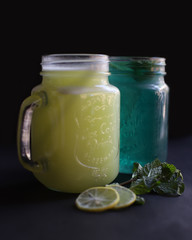 blue & lemon mojito