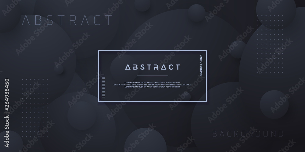 Poster dynamic textured background design in 3d style with black color. can be used for posters, placards, 